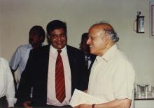 Prof. R. Natarajan in conversation with Mr. M. S. Swaminathan, Special Convocation (2001)