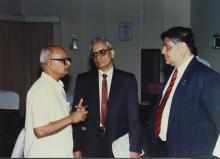Prof. P. V. Indiresan, Prof. C. R. Muthukrishnan and Prof. R. Natarajan, Special Convocation (2001)