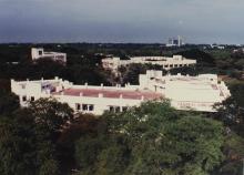 An aerial view of the IIT Madras Central Library, 2001