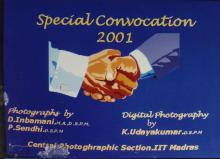 The back album cover of the Special Convocation, 2001