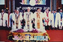 A shot from the 38th Convocation, 2001