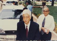 Mr. Azim Premji arrives at the Student Activities Centre (SAC), 38th Convocation (2001)