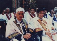 Mr. Azim Premji and Prof. R. Natarajan at the 38th Convocation (2001)