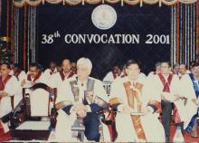 At the 38th Convocation, 2001