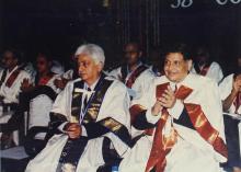 Mr. Azim Premji and Prof. R. Natarajan at the 38th Convocation (2001)