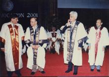 A moment from the 38th Convocation, 2001