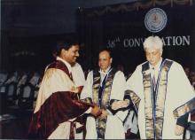 A moment from the 38th Convocation, 2001