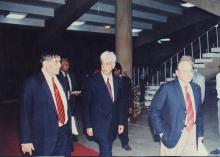 Prof. R. Natarajan, Mr. Azim Premji and Mr. Krishnaswamy Kasturirangan, 38th Convocation (2001)