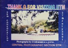 The back album cover of the 38th Convocation, 2001