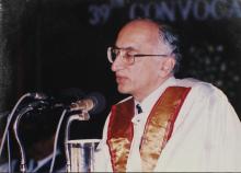 Prof. M. S. Ananth speaks at the 39th Convocation, 2002