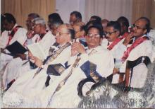 Dr. Krishnaswamy Kasturirangan and Dr. K. Anji Reddy at the 39th Convocation, 2002