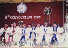 A moment from the 39th Convocation, 2002