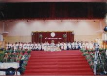 The Student Activities Centre (SAC) stage during the 39th Convocation, 2002