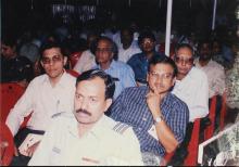 A close-up shot of some of the audience members at the 39th Convocation, 2002