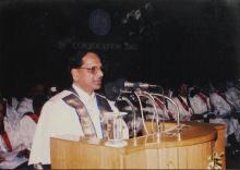 Dr. K. Anji Reddy speaks at the 39th Convocation, 2002