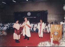 Prof. M. S. Ananth awards a degree to a student during the 39th Convocation, 2002