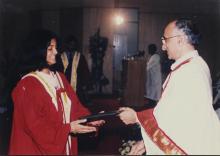 Prof. M. S. Ananth awards a degree to a student during the 39th Convocation, 2002