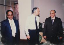 Prof. M. S. Ananth with Dr. Krishnaswamy Kasturirangan and  Dr. K. Anji Reddy, 39th Convocation (2002) 
